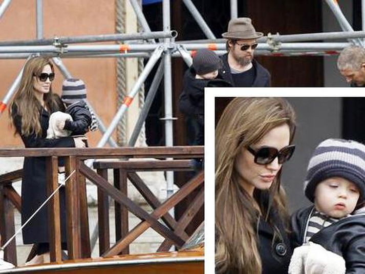 Angelina Jolie, Brad og tvíburarnir.