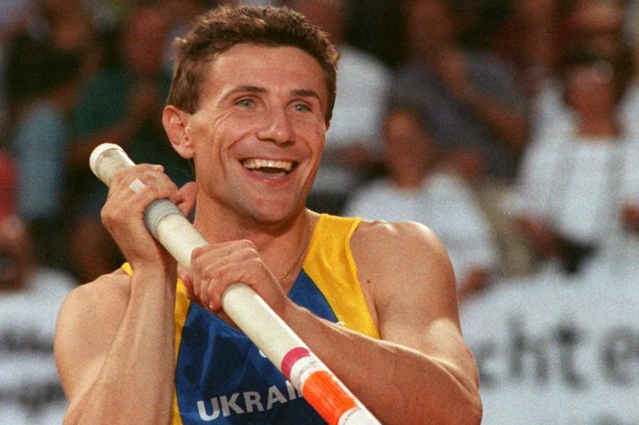  Sergej Bubka í keppni á HM í frjálsum undir merkjum Úkraínu.