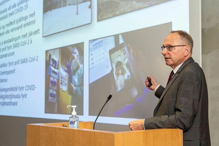 Runólfur Pálsson er forstjóri Landspítalans. Karlar eru 17 prósent starfsfólks á spítalanum.