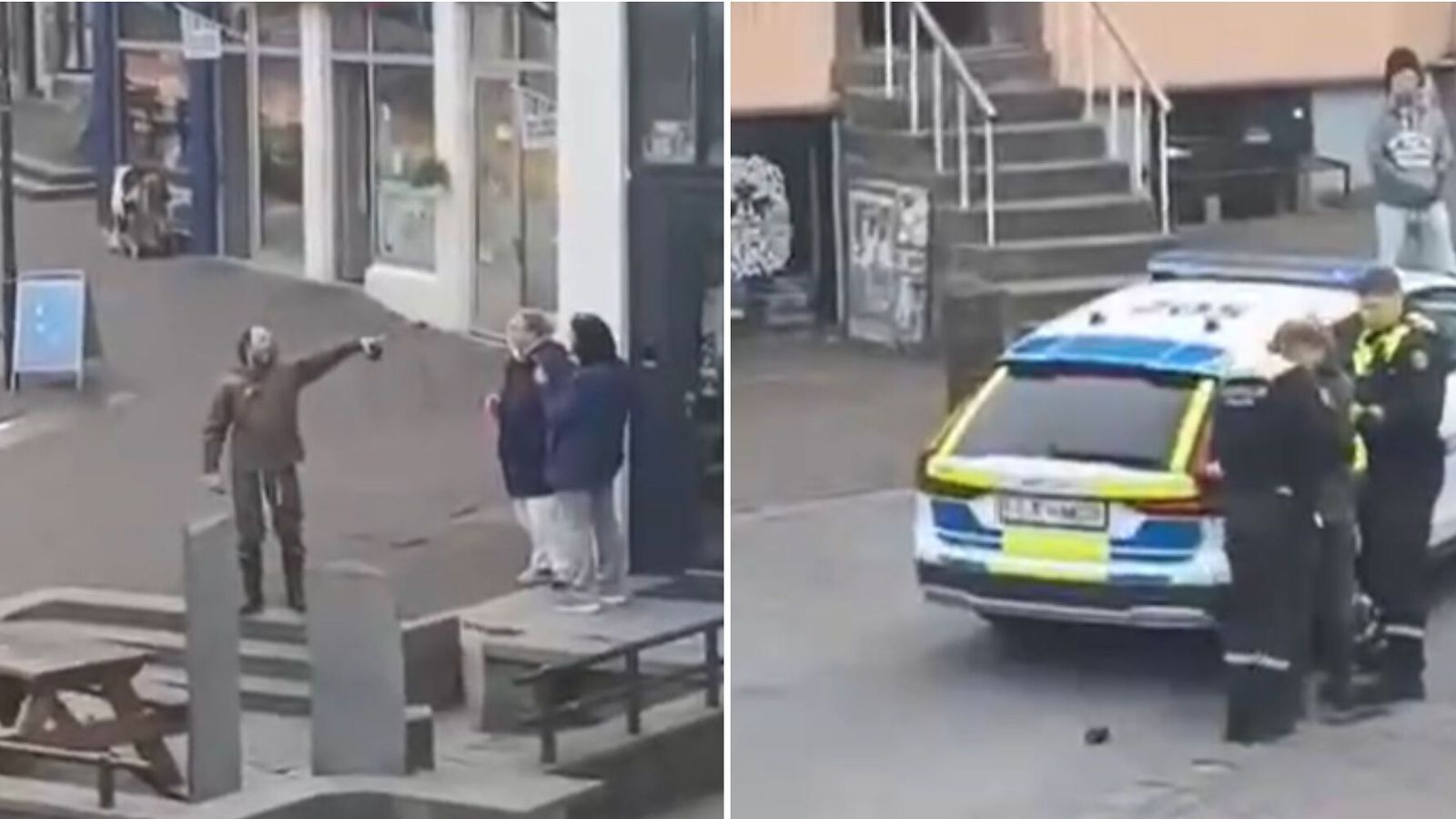 Hand­tekinn fyrir að ausa fúk­yrðum yfir hóp fólks