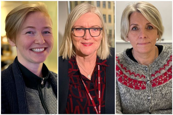 Auður Önnu Magnúsdóttir framkvæmdastjóri Landverndar, Guðlaug Rakel Guðjónsdóttir forstjóri Landspítala og Þuríður Harpa Sigurðardóttir formaður Öryrkjabandalagsins.