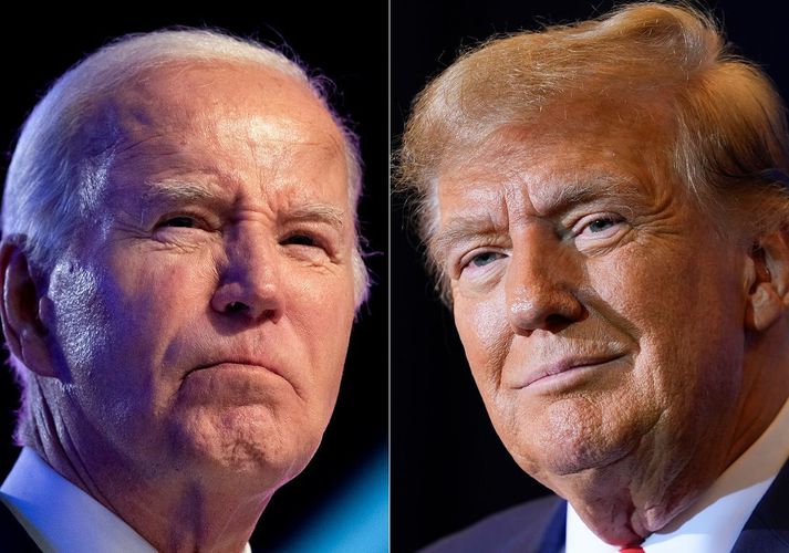 Joe Biden og Donald Trump munu að öllum líkindum keppast aftur um Hvíta húsið.