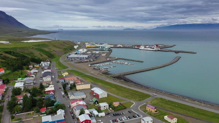 Frá Sauðárkróki. Gripið var til hertra aðgerða í Skagafirði og Akrahreppi eftir að hópsmit kom upp. 