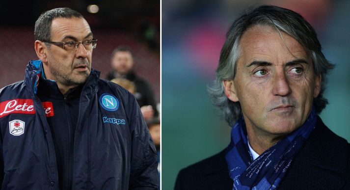 Sarri og Mancini.