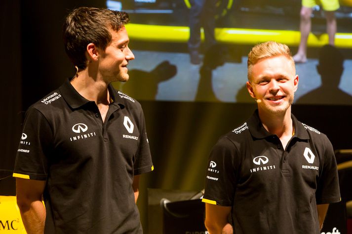 Jolyon Palmer og Kevin Magnussen.