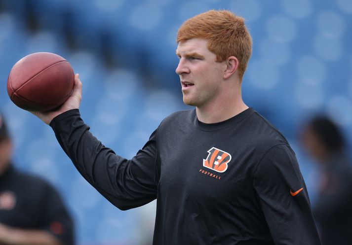 Andy Dalton verður áfram hjá Bengals.