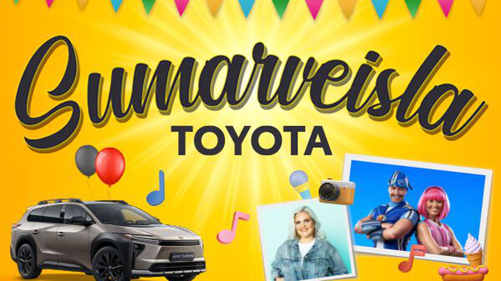 Sumar­veisla hjá Toyota í Kaup­túni á laugar­dag