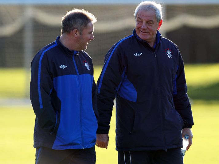Ally McCoist með Walter Smith.