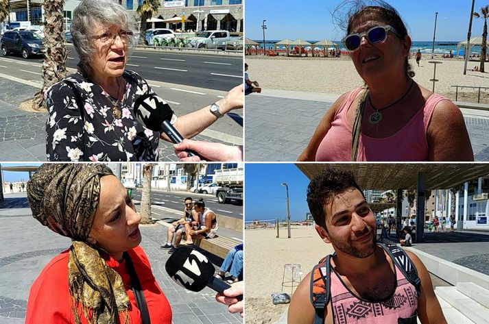 Ísraelar í Tel Aviv eru almennt ósáttir við uppákomu Hatara en það er þó ekki algilt.