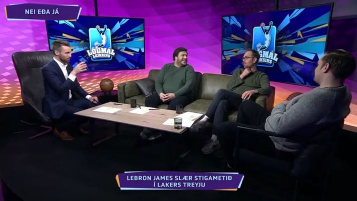 Það var létt yfir mönnum í Lögmálum leiksins á Stöð 2 Sport 2 í gærkvöld.