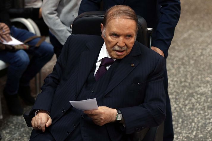 Abdelaziz Bouteflika hefur setið á forsetastóli frá árinu 1999.
