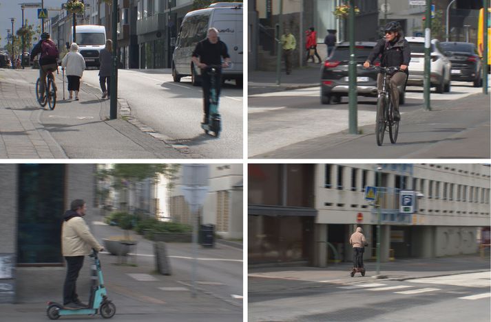 Margir virðast ekki vita að hjólastígarnir sitt hvoru megin við Hverfisgötu séu einstefnustígar. Hjóla hægra megin við götuna hverju sinni, ekki vinstra megin.