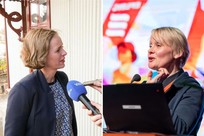 Sólveig Anna Jónsdóttir formaður Eflingar sagði framferði Höllu Gunnarsdóttur formanns VR í gær hafa sett svartan blett á gærdaginn. Halla sagði afskipti Sólveigar af innri málum VR vera með ólíkindum.