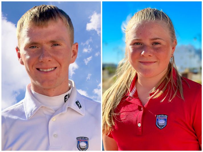 Systkinin Dagbjartur Sigurbrandsson og Perla Sól Sigurbrandsdóttir verða bæði í lokaráshópum á lokadeginum.