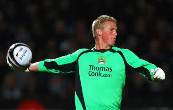 Kasper Schmeichel, leikmaður Manchester City.