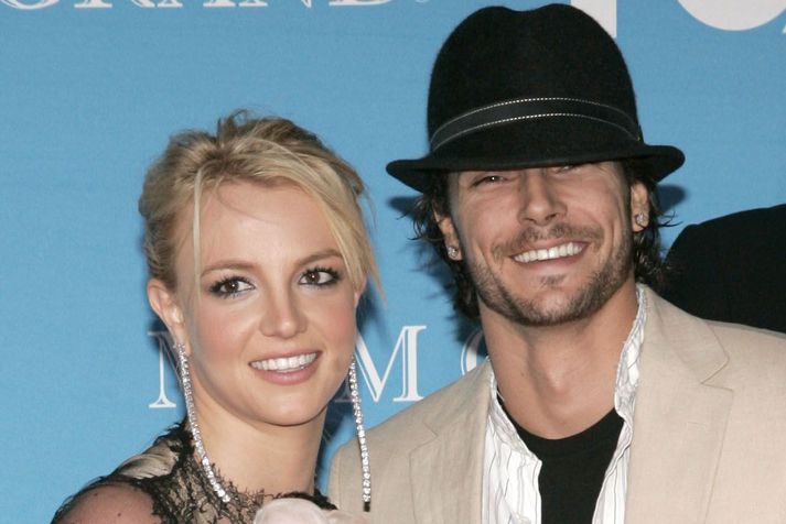 Britney Spears og barnsfaðir hennar Kevin Federline þegar þau mættu saman á viðburð árið 2004.