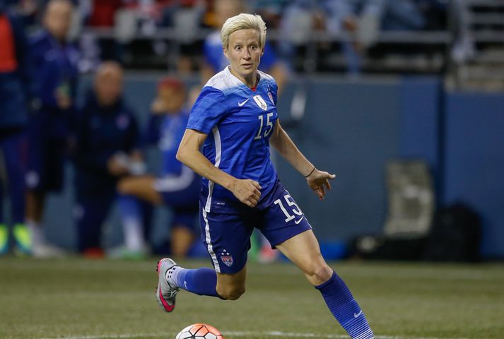 Rapinoe í landsleik.