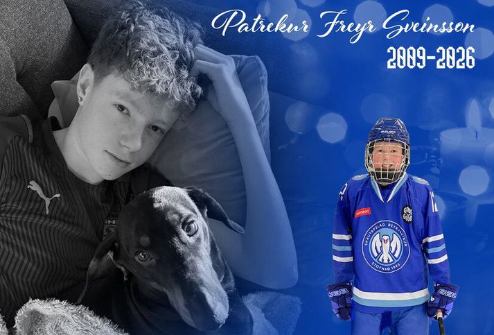 Patrekur Freyr Sveinsson var aðeins sautján ára gamall en hann var liðsmaður í U18 liði SR.