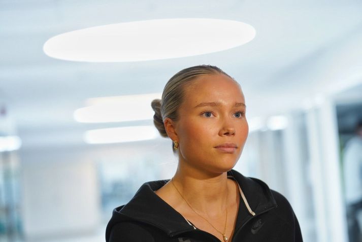 Arna Eiríksdóttir gekk til liðs við FH fyrir rúmum tveimur árum og sér ekki eftir því. 