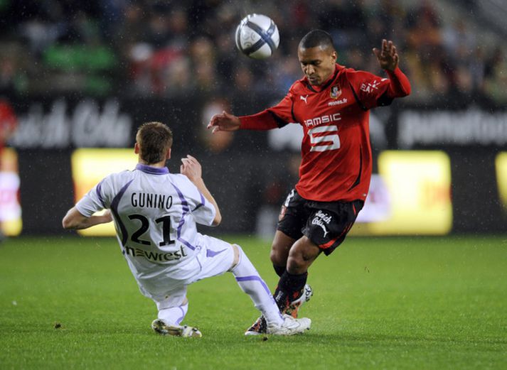 Sylvain Marveaux í leik með Rennes í vetur.