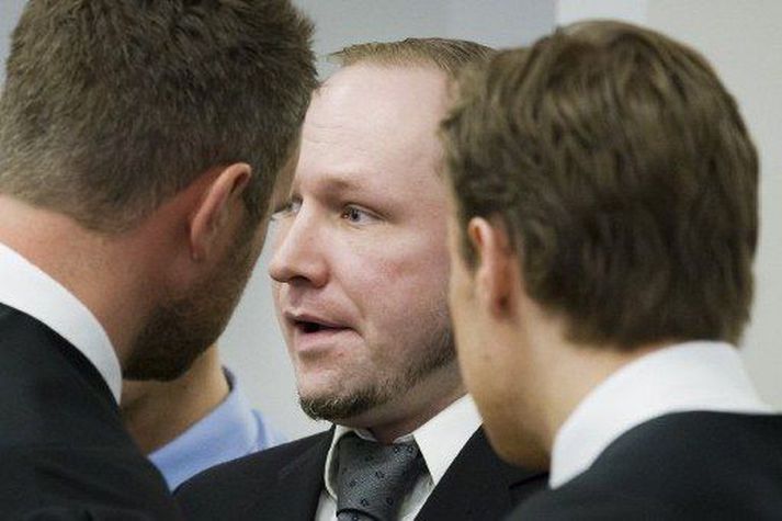 Anders Behring Breivik bíður nú dóms.