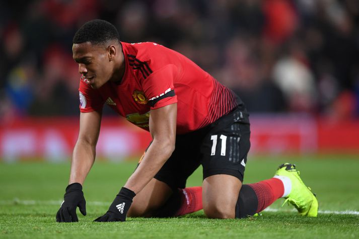 Anthony Martial hefur verið inn og út úr liði United