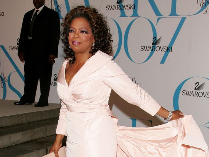 Oprah hefur bætt á sig tíu kílóum.