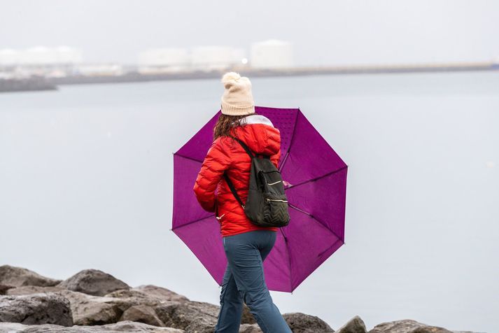 Á morgun og fimmtudag bætir frekar í suðlægar áttir með úrkomu um landið sunnan- og vestanvert.