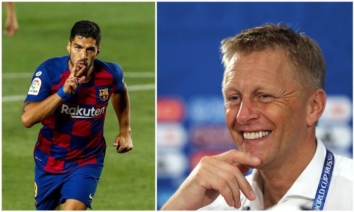 Luis Suárez og Heimir Hallgrímsson gætu hugsanlega sameinað krafta sína.