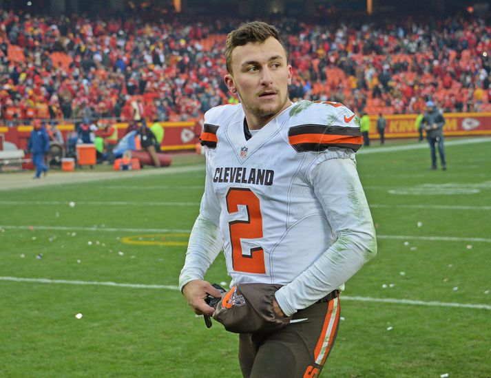 Johnny Manziel hefur líklega spilað sinn síðasta leik fyrir Cleveland Browns.