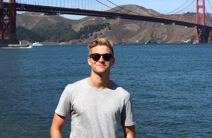 Edvard Dagur Edvardsson er á öðru ári í vefhönnun og nýmiðlun við Academy of Art-háskólann í San Fransisco.
