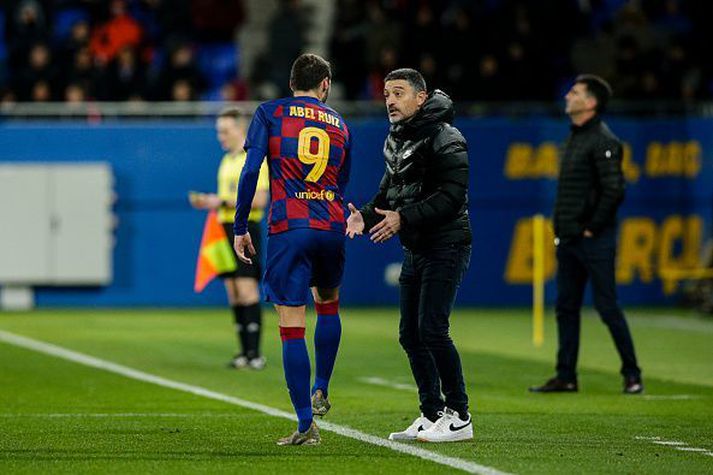 Garcia Pimienta á hliðarlínunni á síðustu leiktíð með Barcelona B.