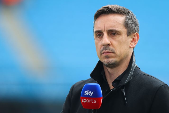 Gary Neville gæti verið í vandræðum fyrir færslu á samfélagsmiðlum.