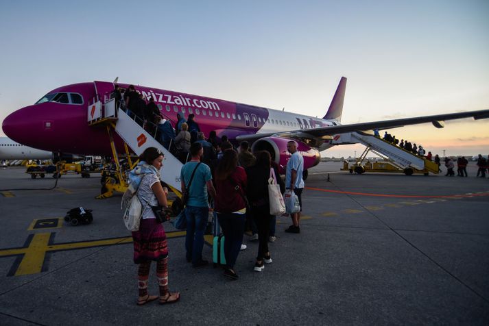 Farþegar Wizz air á leið frá Póllandi lentu á Egilsstöðum í gærkvöldi vegna vonskuveðurs. Mynd er úr safni.