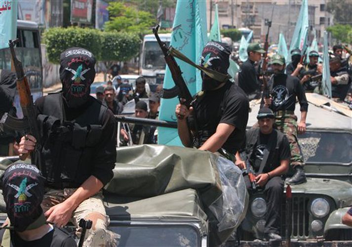 Hamas-menn eru ekki alltaf árennilegir.