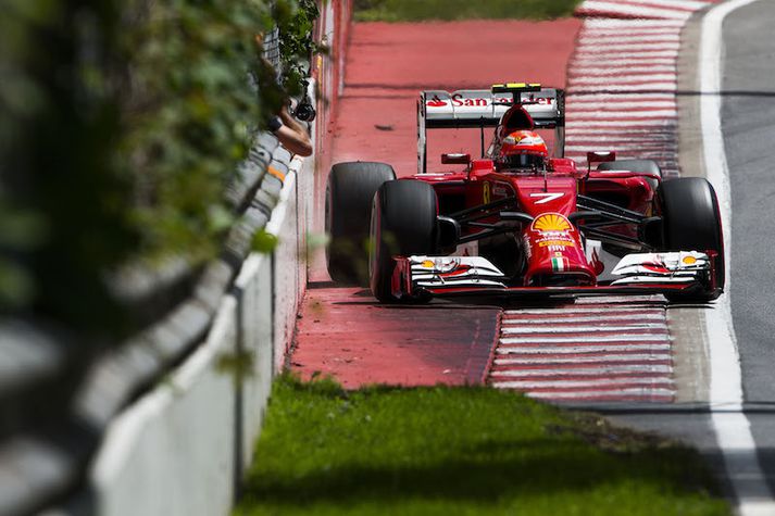 Raikkonen fer ískyggilega nálægt svokölluðum meistaravegg í Kanada.