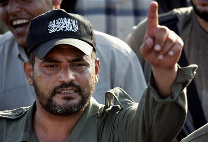 Jamal Abu Samhadana var drepinn í loftárás Ísraelshers í gærkvöld.