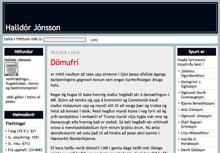 Pistill Halldórs birtist fyrst á Moggablogginu hans í gær.