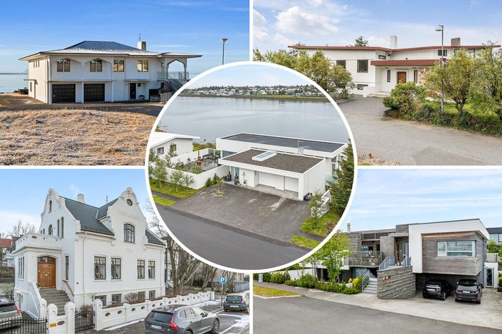 Þessi fimm einbýlishús eru meðal dýrustu fasteignanna sem seldust á Íslandi á síðasta ári.