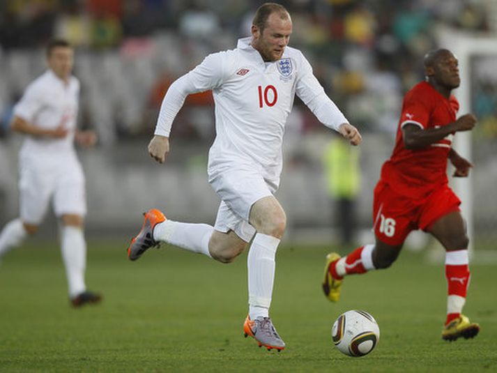 Wayne Rooney í leiknum í dag.