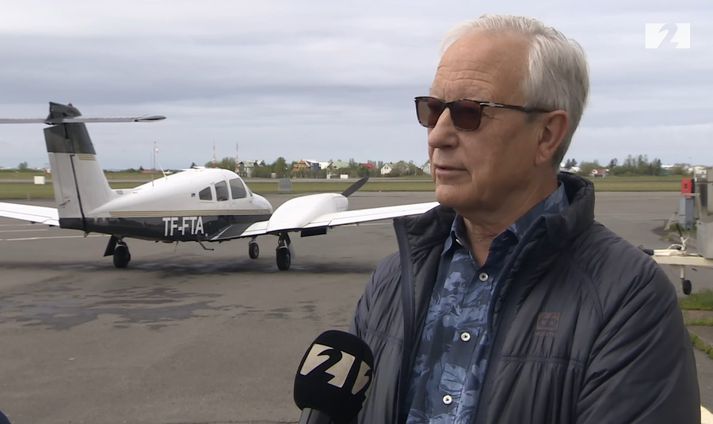 Friðrik Pálsson er áhugamaður um rafvæðingu flugsins.