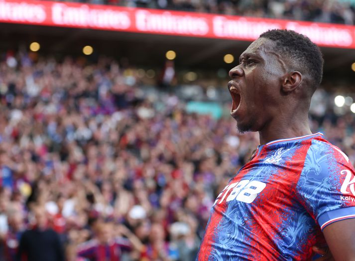 Ismaila Sarr skoraði tvö og lagði upp eitt fyrir Crystal Palace í dag.