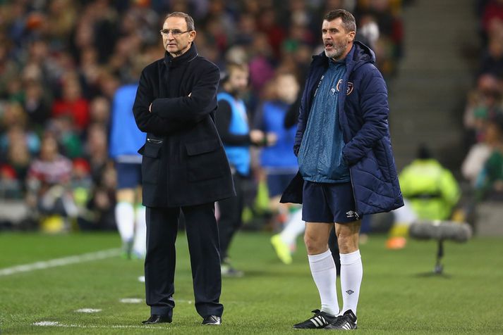 Martin O'Neill og Roy Keane.