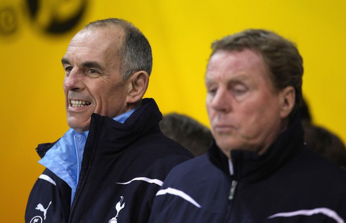 Joe Jordan, til vinstri, ásamt Harry Redknapp.