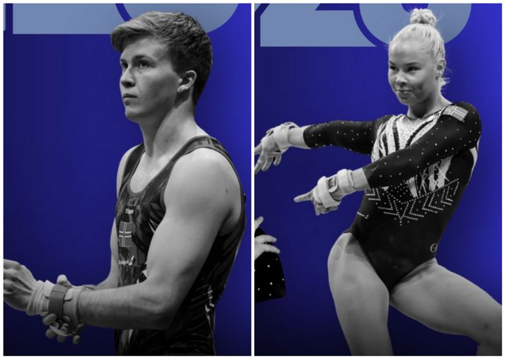 Hildur Maja Guðmundsdóttir og Dagur Kári Ólafsson áttu bæði flott ár.