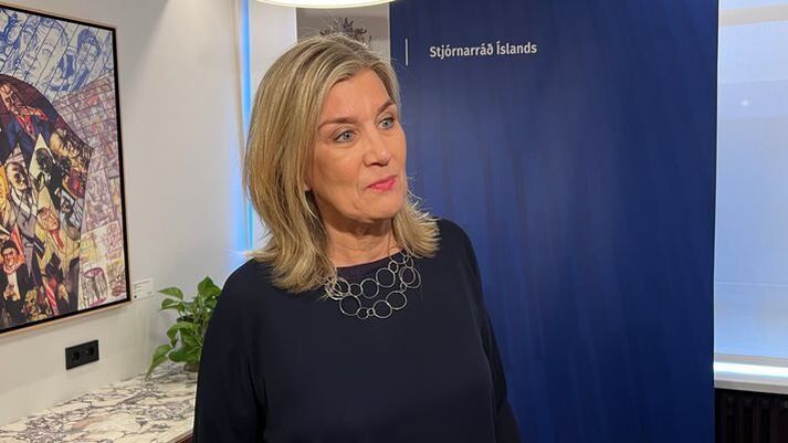 Hanna Katrín sagðist bjartsýn á framtíð lagareldis hér á landi. 