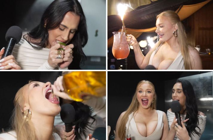 Guðrún Svava dró Patrek Jaime með sér niður í bæ í nýjasta þættinum af Gugga fer á djammið.