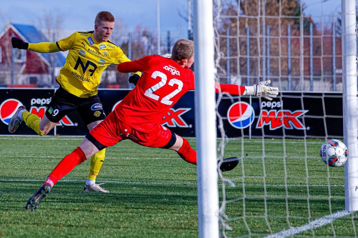 Viktor Jónsson skoraði eitt marka ÍA.