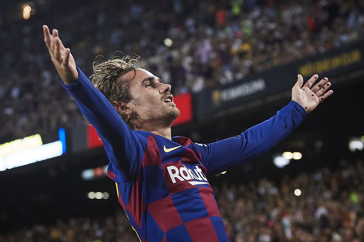 Griezmann skoraði tvö mörk og lagði upp eitt gegn Real Betis.