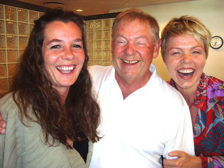 Kolfinna Baldvinsdóttir, Ingvi Hrafn Jónsson og Ásdís Olsen á sjónvarpsstöðinni ÍNN. Mynd/Vísir.